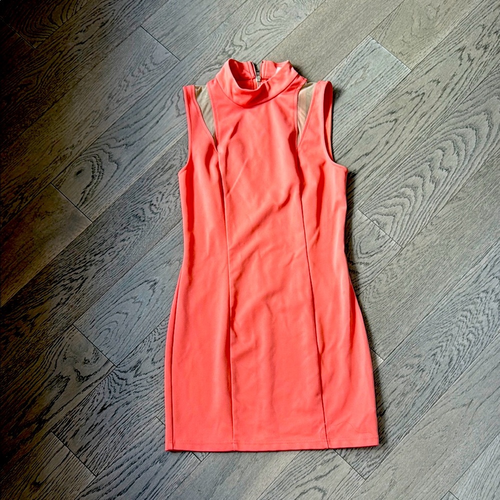 Forever 21 Pink Halter Sheath Mini Dress